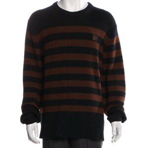 Acne Black and Brown Striped Sweater